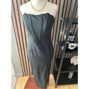 SHEIN sexy black dress size medium going out with front slip